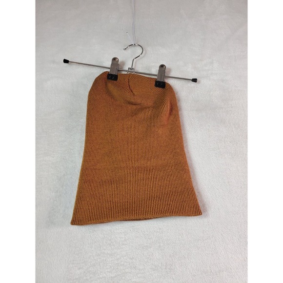 Carhartt Stocking Winter Beanie Cap Unisex One Size Brown Knit Logo EUC - Picture 3 of 4